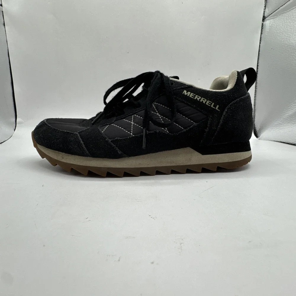 Merrell Alpine‎ Black Suede Womens 6 Trail Hiking Shoes Sneaker J95376